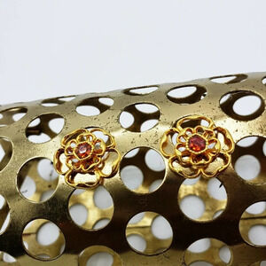 Flower Blossom Earrings | Golden Floral | Pierced